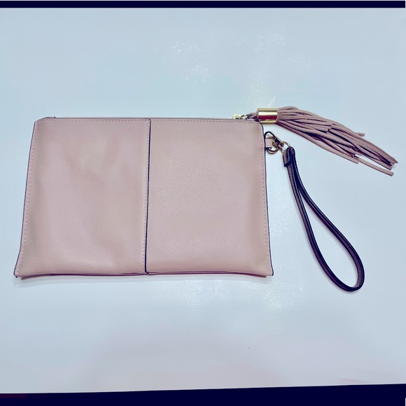 Molyy Party Wristlet Clutch, Millennial Pink and Gold - Picture 6 of 9
